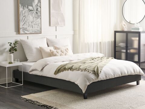 Super King Size Bed Grey Roanne, Super King Size Bed Frame Without Headboard