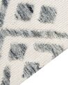 Teppich creme / grau 160 x 230 cm geometrisches Muster Kurzflor ASPANI_885727