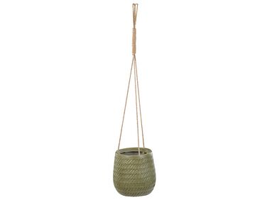 Hanging Plant Pot ⌀ 20 cm Green LIVADIA