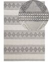 Tappeto lana beige chiaro e grigio chiaro 160 x 230 cm BOZOVA_830967