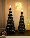 Sapin de Noël avec LED multicolores contrôlable via une application 1,60 m SAARLOQ_883706
