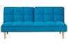 Divano letto moderno in tessuto azzurro SILJAN_702025