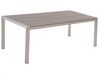 Aluminium Garden Table 180 x 90 cm Grey VERNIO_775169