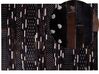 Teppich Kuhfell dunkelbraun 160 x 230 cm geometrisches Muster Kurzflor AKSEKI_764605
