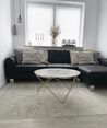 Marble Effect Coffee Table White with Gold MERIDIAN II_813709