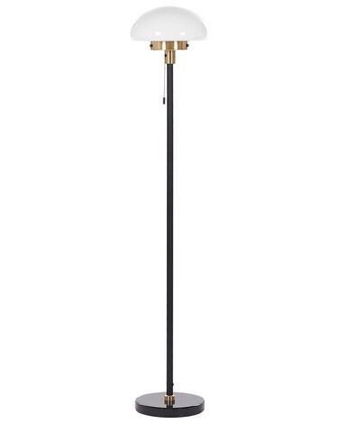 Lámpara de pie de metal negro/dorado/blanco 150 cm MINIJA