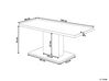 Jedálenský stôl s betónovým efektom 160 x 90 cm sivý PASADENA_694993