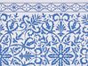 Ceramic 3-Piece Bathroom Accessories Set Blue and White CARORA_823197