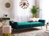 Velvet Sofa Bed Green SELNES_754160