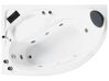 Jobb oldali fehér whirlpool masszázskád LED világítással 150 x 100 cm NEIVA_796391