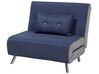 Fabric Single Sofa Bed Blue FARRIS_700002