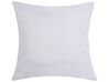 Set of 2 Cotton Cushions Face Print 45 x 45 cm Black and White ABELIA_801604