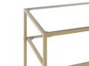 Glass Top Console Table Gold ALINE_824259