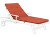 Sun Lounger Pad Cushion Red TOSCANA/JAVA_784109