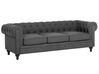 Fabric Living Room Set Grey CHESTERFIELD_797178