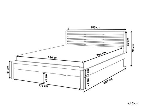Wooden Eu Super King Size Bed Dark Carnac Beliani Sk Wooden Eu Super King Size Bed Dark, Dimensions Of A King Size Bed With Frame