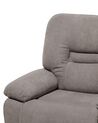 Fabric Manual Recliner Chair Taupe Beige BERGEN_709972