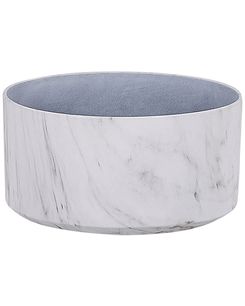 Kukkaruukku marmorikuvio valkoinen ⌀ 43 cm VALTA Kukkaruukku marmorikuvio valkoinen ⌀ 43 cm VALTA