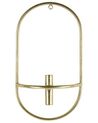 Set of 2 Metal Wall Candle Holders Gold CAVIANA_826484