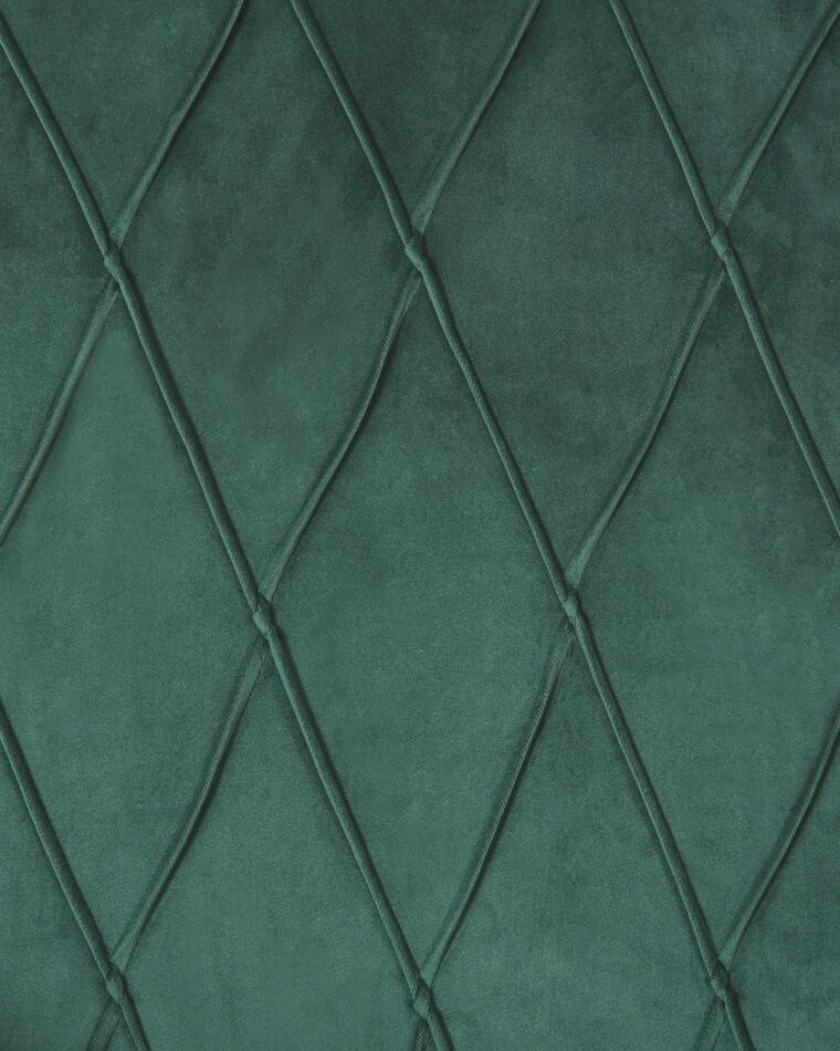 Poltrona In Velluto Verde Beliani – Stile Glamour Con Seduta Imbottita E Gambe In Metallo Oro
