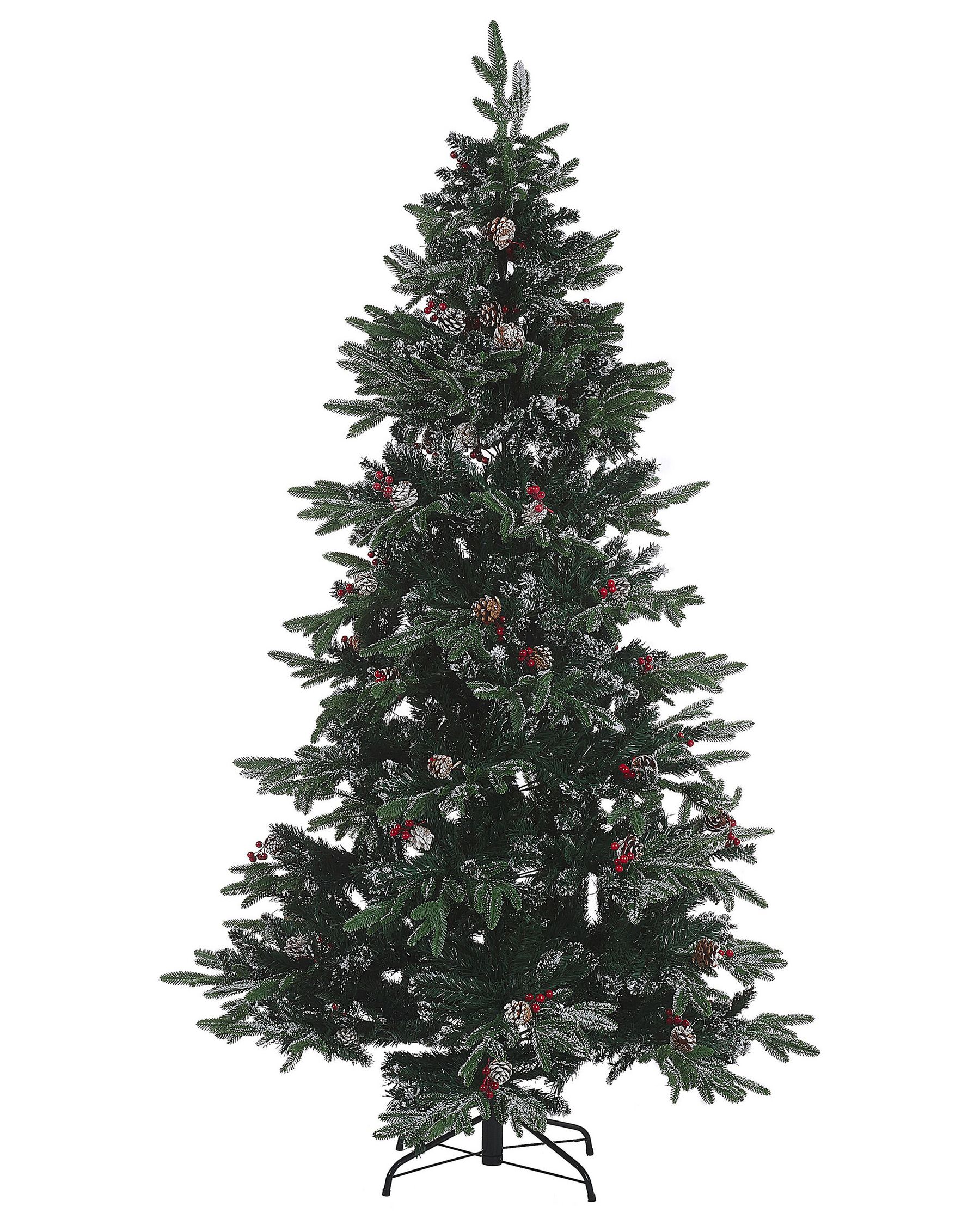 Kunst Weihnachtsbaum 210cm Mit Schnee - Kegelform Für Innen & Außen