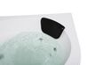 Whirlpool Corner Bath with LED 1400 x 1400 mm White MEVES_698895