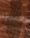 Alfombra de acrílico marrón oscuro/blanco 130 x 170 cm BOGONG_820287