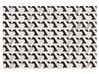 Kožený koberec 160 x 230 cm sivá/čierna NARMAN_851150