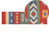 Tapis kilim en coton 80 x 300 cm multicolore KAMARIS_870058