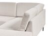 Left Hand 4 Seater Fabric Corner Sofa Beige BREDA_885875