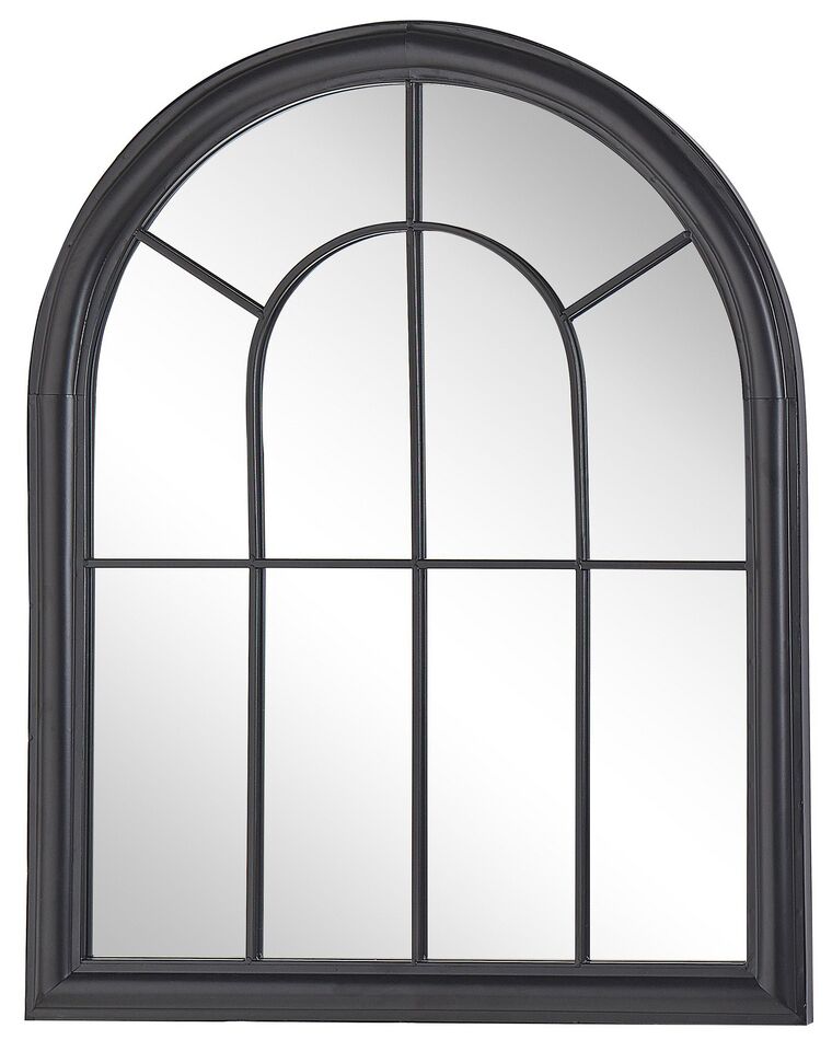 Espelho de parede em metal preto 69 x 89 cm EMBRY_819031