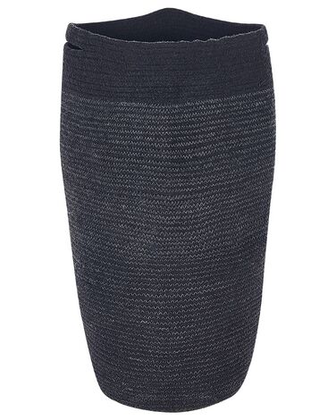 Textilkorb Baumwolle schwarz ⌀ 33 cm ARRAH