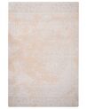 Teppich Baumwolle beige 200 x 300 cm orientalisches Muster Kurzflor BEYKOZ_903398