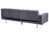 Velvet Sofa Bed Grey VISNES_726287