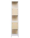 Bookcase White with Light Wood BOGOTA_720525