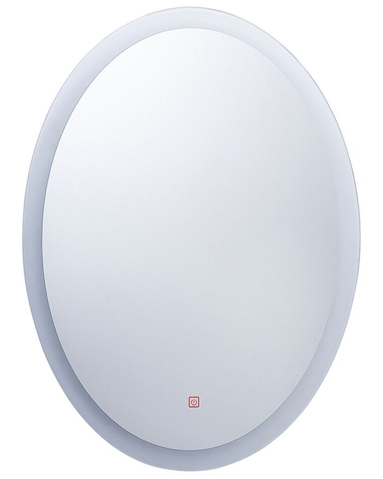 Badspiegel mit LED-Beleuchtung oval 60 x 80 cm VIRIAT_780800