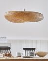 Lampe suspension design en bambou clair BOYNE petite_785403