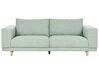 3-istuttava sohva vakosametti mintunvihreä NIVALA_885000