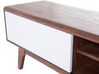 TV Stand Dark Wood with White BUFFALO_437782