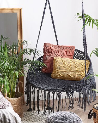 Fabric Hanging Chair Black BUNYAN