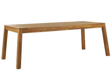 Table de jardin en bois acacia clair 210 x 90 cm LIVORNO