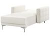 Faux Leather Chaise Lounge White ABERDEEN_780837