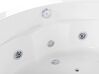 Fehér whirlpool masszázskád LED világítással és Bluetooth hangszóróval 210 x 145 cm MONACO_773627