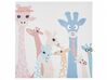 Set of 3 Animals Canvas Art Prints 30 x 30 cm Multicolour TILLIA_819742