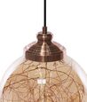 Glass Pendant Lamp Copper BENI Small _785067