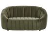 Conjunto de sofás com 6 lugares em veludo verde escuro MALUNG_884245