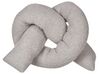 Set of 2 Teddy Cushions 172 x 14 cm Grey GLADIOLUS_891061