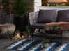 Outdoor Rug 90 x 180 cm Blue and Grey BELLARY_716190