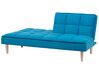 Fabric Sofa Bed Blue SILJAN_702044
