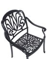 Zestaw 4 krzeseł ogrodowych czarny ANCONA_806906